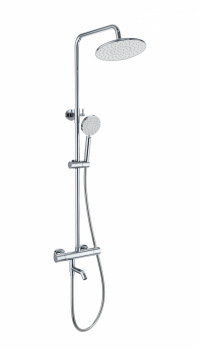 Душевая система Wonzon & Woghand WW-B3047-A1-CR термостат, хром, Душевые панели, Душевые системы, Стойки, Гарнитуры, лейки, тропический душ в Москве Тел.: +7 (968) 040-40-82