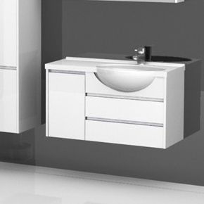 Тумба с раковиной Aquanet Лайн 90 R