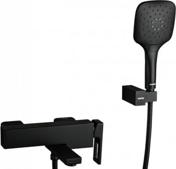 Смеситель для ванны с душем Gappo G17 G3217-6 черный купить по всей России