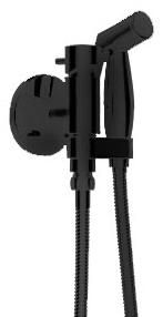 Гигиенический душ со смесителем Bravat Eler Black D9137BM-RUS Черный матовый купить по всей России