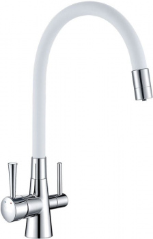 Смеситель Lemark Comfort LM3075C-White для кухни с фильтром купить по всей России