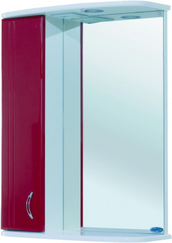 Зеркало-шкаф Bellezza Астра 60 L бордо