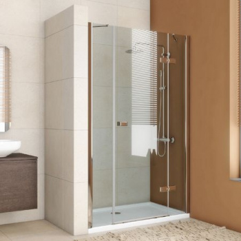 Душевая дверь в нишу GuteWetter Trend Door GK-863P правая 170 см стекло бесцветное Two, профиль хром интернет магазина сантехники Акванота