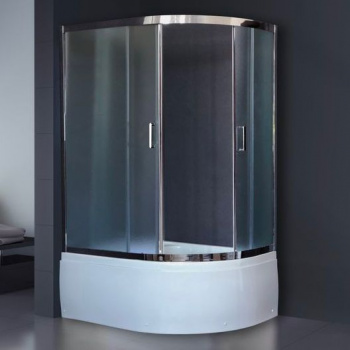 Душевой уголок Royal Bath RB 8120BK-C-CH L, с поддоном интернет магазина сантехники Акванота