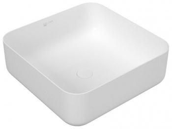 Раковина накладная OWL 1975 OWLB191005 Vind белая квадратная 38.5x38.5x14 интернет магазина сантехники Акванота