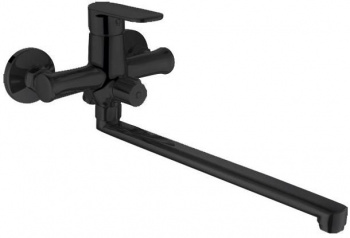 Смеситель для ванны Bravat Opal Black F6125183BM-02L-RUS черный матовый купить по всей России