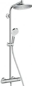 Душевая стойка Hansgrohe Crometta S 240 1jet Showerpipe 27267000, Душевые панели, Душевые системы, Стойки, Гарнитуры, лейки, тропический душ в Москве Тел.: +7 (968) 040-40-82