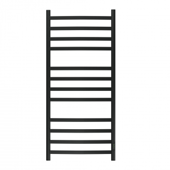 Полотенцесушитель электрический Point Антея PN17852B П12 500x1200, диммер справа, черный с доставкой по Москве