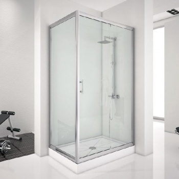 Душевой уголок Aquanet Alfa NAA1131 800х1200х2000 стекло прозрачное, профиль хром интернет магазина сантехники Акванота