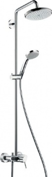 Душевая стойка Hansgrohe Croma 27222000, Душевые панели, Душевые системы, Стойки, Гарнитуры, лейки, тропический душ в Москве Тел.: +7 (968) 040-40-82