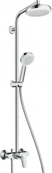 Душевая стойка Hansgrohe Crometta 160 1 Jet 27266400, Душевые панели, Душевые системы, Стойки, Гарнитуры, лейки, тропический душ в Москве Тел.: +7 (968) 040-40-82