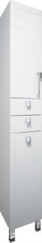 Пенал Triton Диана 30 L, 2 двери, 2 ящика, с бельевой корзиной, белый