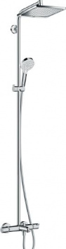 Душевая стойка Hansgrohe Crometta E 240 1jet Showerpipe  27298000, Душевые панели, Душевые системы, Стойки, Гарнитуры, лейки, тропический душ в Москве Тел.: +7 (968) 040-40-82