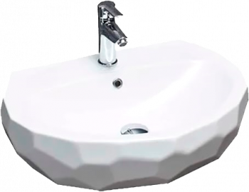 Раковина накладная BeWash Bekinger 87601101 60см белая интернет магазина сантехники Акванота