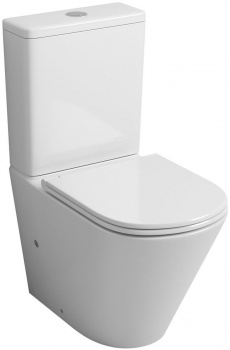 Унитаз-компакт Grossman GR-4450S slim безободковый микролифт в интернет магазине сантехники Акванота в Москве Тел.: +7 (968) 040-40-82