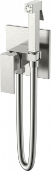 Гигиенический душ Boheme Qubic 477-NB со смесителем, brushed nickel купить по всей России