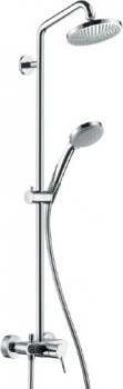 Душевая стойка Hansgrohe Croma 100 27154000, Душевые панели, Душевые системы, Стойки, Гарнитуры, лейки, тропический душ в Москве Тел.: +7 (968) 040-40-82