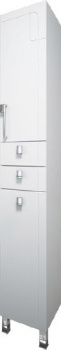 Пенал Triton Диана 30 R, 2 двери, 2 ящика, с бельевой корзиной, белый