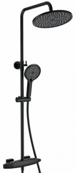 Душевая система Wonzon & Woghand WW-B3035-A1-MB термостат, черный матовый, Душевые панели, Душевые системы, Стойки, Гарнитуры, лейки, тропический душ в Москве Тел.: +7 (968) 040-40-82