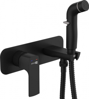Гигиенический душ Lemark Ursus LM7220BL, черный, встраиваемый купить по всей России