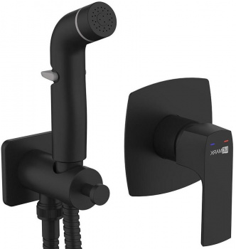 Гигиенический душ Lemark Ursus LM7219BL, черный, встраиваемый купить по всей России