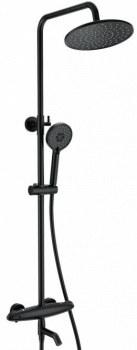 Душевая система Wonzon & Woghand WW-B3031-A1-MB термостат, черный матовый, Душевые панели, Душевые системы, Стойки, Гарнитуры, лейки, тропический душ в Москве Тел.: +7 (968) 040-40-82