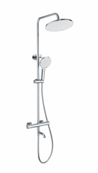 Душевая система Wonzon & Woghand WW-B3065-T1-CR термостат, хром, Душевые панели, Душевые системы, Стойки, Гарнитуры, лейки, тропический душ в Москве Тел.: +7 (968) 040-40-82