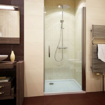 Душевая дверь в нишу GuteWetter Lux Door GK-601 правая 60 см стекло бесцветное, профиль хром интернет магазина сантехники Акванота