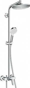Душевая стойка Hansgrohe Crometta S 240 1jet Showerpipe EcoSmart 27269000 9 л, Душевые панели, Душевые системы, Стойки, Гарнитуры, лейки, тропический душ в Москве Тел.: +7 (968) 040-40-82