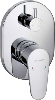 Смеситель для ванны Bravat Eler FB848238CP-3-RUS с внутренней частью купить по всей России