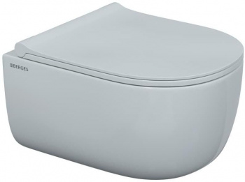 Унитаз подвесной Berges Wasserhaus Ego 082111 Rimless 49см с микролифтом в интернет магазине сантехники Акванота в Москве Тел.: +7 (968) 040-40-82