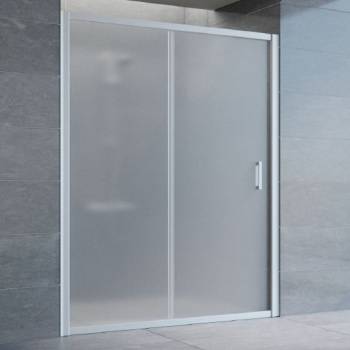 Душевая дверь в нишу Vegas Glass ZP 150 07 10 профиль матовый хром, стекло сатин интернет магазина сантехники Акванота