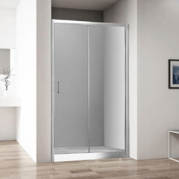 Душевая дверь в нишу Aquanet Alfa NAA6121 1200х2000 стекло прозрачное, профиль хром интернет магазина сантехники Акванота