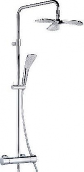 Душевая стойка Kludi Fizz 6709505-00, Душевые панели, Душевые системы, Стойки, Гарнитуры, лейки, тропический душ в Москве Тел.: +7 (968) 040-40-82