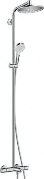 Душевая стойка Hansgrohe Crometta S 240 Showerpipe 27320000, Душевые панели, Душевые системы, Стойки, Гарнитуры, лейки, тропический душ в Москве Тел.: +7 (968) 040-40-82