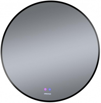 Зеркало Grossman Cosmo-норма Black 70x70x4,5 LED с сенсорным выключателем и подогревом
