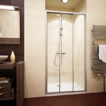 Душевая дверь в нишу GuteWetter Practic Door GK-403A правая 88-92 см стекло бесцветное, профиль матовый хром интернет магазина сантехники Акванота