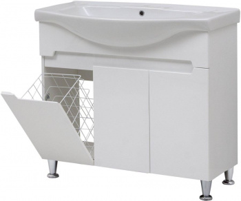 Тумба с раковиной Cerutti SPA Ломбардия 95 с корзиной для белья