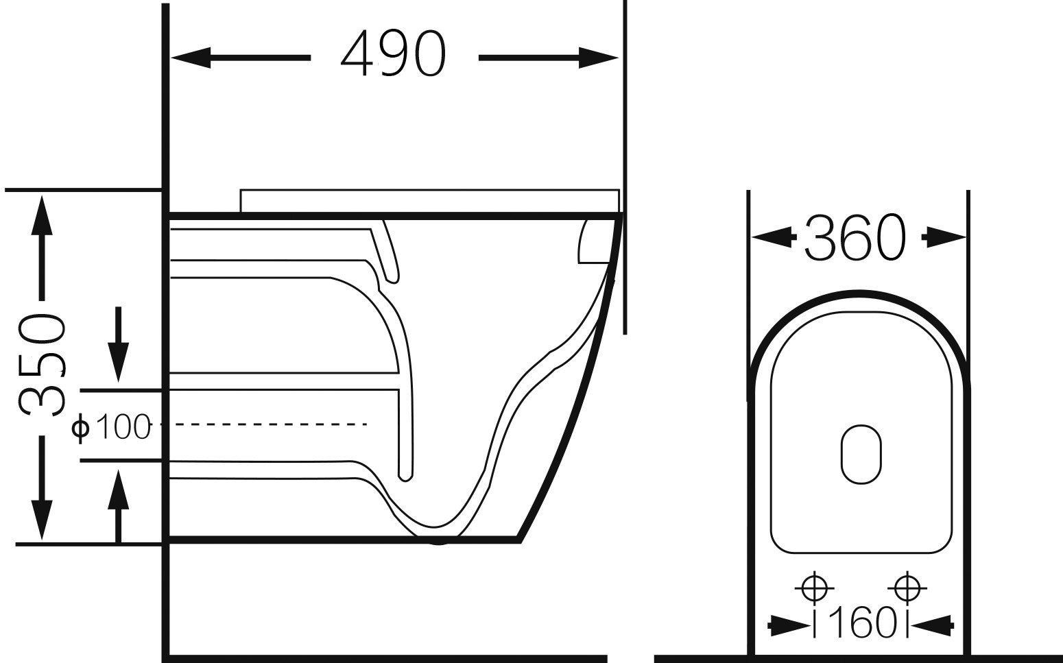 Унитаз подвесной Grossman GR-4455GWLS 48x36,5x37 золотой безободковый  купить в Москве по ценам производителя в интернет-магазине «Акванота»