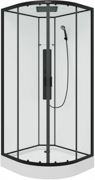  Душевая кабина Parly Ami 90x90, профиль черный