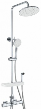 Душевая система Wonzon & Woghand WW-C3017-A1-CR термостат, хром, Душевые панели, Душевые системы, Стойки, Гарнитуры, лейки, тропический душ в Москве Тел.: +7 (968) 040-40-82