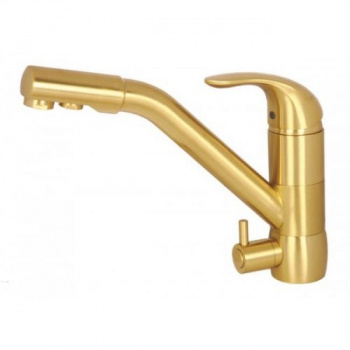 Смеситель для кухни Kaiser Safira 15066-3 Gold/Brass золото купить по всей России