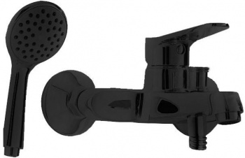 Смеситель для ванны Bravat Eco Black F6111147BM-B черный матовый купить по всей России