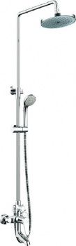 Душевая стойка Bravat Eco F6111147C-A-RUS, Душевые панели, Душевые системы, Стойки, Гарнитуры, лейки, тропический душ в Москве Тел.: +7 (968) 040-40-82