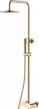Душевая стойка Boheme Stick 128-GG gold diamond gold, Душевые панели, Душевые системы, Стойки, Гарнитуры, лейки, тропический душ в Москве Тел.: +7 (968) 040-40-82