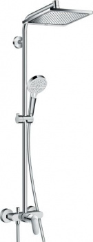 Душевая стойка Hansgrohe Crometta E 240 1jet Showerpipe 27284000, Душевые панели, Душевые системы, Стойки, Гарнитуры, лейки, тропический душ в Москве Тел.: +7 (968) 040-40-82