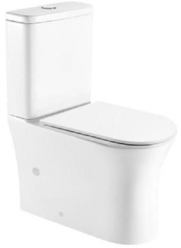 Унитаз-компакт Owl 1975 Eter Cirkel-G OWLT190202 безободковый, сиденье тонкое, Soft Close в интернет магазине сантехники Акванота в Москве Тел.: +7 (968) 040-40-82