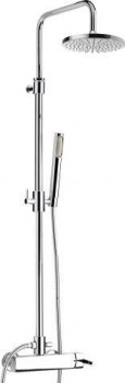 Душевая стойка Webert Azeta AZ870105015PVC хром, Душевые панели, Душевые системы, Стойки, Гарнитуры, лейки, тропический душ в Москве Тел.: +7 (968) 040-40-82