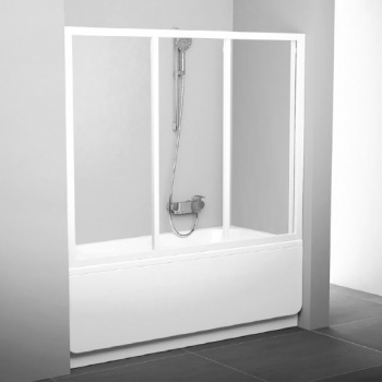 Шторка на ванну Ravak AVDP3-150 Transparent, профиль белый