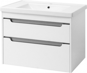Тумба с раковиной Cerutti SPA Эмилия grey 80 подвесная